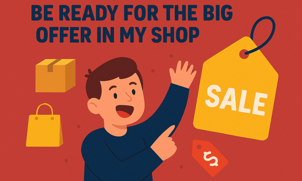 Be Ready for the Big Offer in My Shop